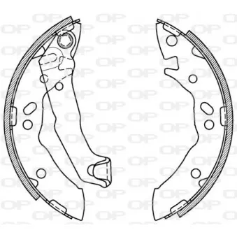 Jeu de mâchoires de frein OPEN PARTS OEM 5830502A10