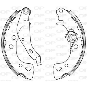 Jeu de mâchoires de frein OPEN PARTS OEM 42410000000