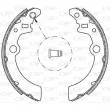 OPEN PARTS BSA2073.00 - Jeu de mâchoires de frein