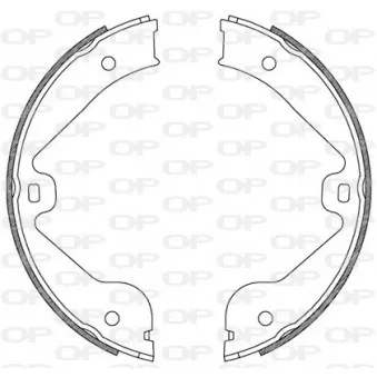 Jeu de mâchoires de frein OPEN PARTS BSA2211.00