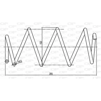 Ressort de suspension OPEN PARTS OEM 8200140545