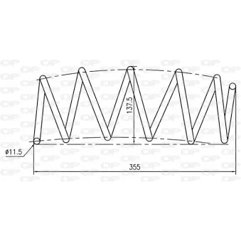 Ressort de suspension OPEN PARTS OEM 93188977