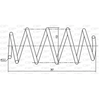 Ressort de suspension OPEN PARTS OEM 312171