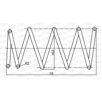 Ressort de suspension OPEN PARTS OEM 7700821317