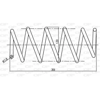 Ressort de suspension OPEN PARTS OEM 312106