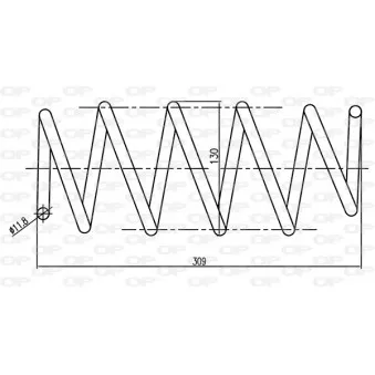 OPEN PARTS CSR9065.00 - Ressort de suspension