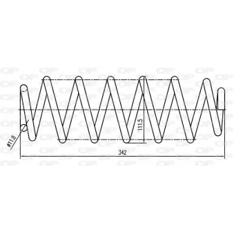 OPEN PARTS CSR9092.00 - Ressort de suspension