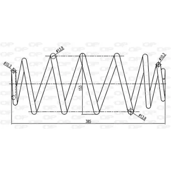 Ressort de suspension OPEN PARTS OEM 8200048205