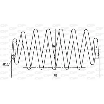 Ressort de suspension OPEN PARTS OEM 600 580