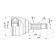 OPEN PARTS CVJ5148.10 - Embout de cardan avant (kit de réparation)