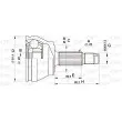 OPEN PARTS CVJ5156.10 - Embout de cardan avant (kit de réparation)