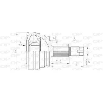 OPEN PARTS CVJ5238.10 - Embout de cardan avant (kit de réparation)
