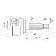 Embout de cardan avant (kit de réparation) OPEN PARTS [CVJ5246.10]