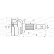 OPEN PARTS CVJ5281.10 - Embout de cardan avant (kit de réparation)