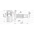 OPEN PARTS CVJ5336.10 - Embout de cardan avant (kit de réparation)