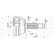 OPEN PARTS CVJ5351.10 - Embout de cardan avant (kit de réparation)