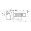 OPEN PARTS CVJ5393.10 - Embout de cardan avant (kit de réparation)
