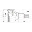 Embout de cardan avant (kit de réparation) OPEN PARTS [CVJ5406.20]