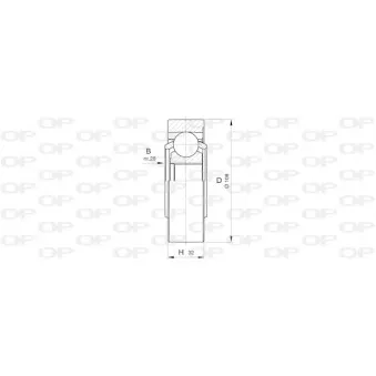 OPEN PARTS CVJ5423.20 - Embout de cardan avant (kit de réparation)