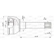 Embout de cardan avant (kit de réparation) OPEN PARTS [CVJ5429.10]