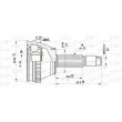 OPEN PARTS CVJ5456.10 - Embout de cardan avant (kit de réparation)