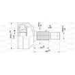 OPEN PARTS CVJ5461.10 - Embout de cardan avant (kit de réparation)