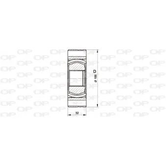 Embout de cardan avant (kit de réparation) OPEN PARTS CVJ5545.20