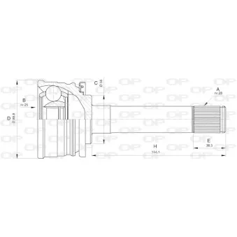 OPEN PARTS CVJ5560.10 - Embout de cardan avant (kit de réparation)