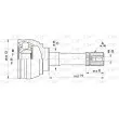 Embout de cardan avant (kit de réparation) OPEN PARTS [CVJ5569.10]