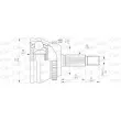 Embout de cardan avant (kit de réparation) OPEN PARTS [CVJ5660.10]