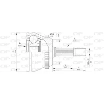 OPEN PARTS CVJ5660.10 - Embout de cardan avant (kit de réparation)