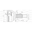 OPEN PARTS CVJ5672.10 - Embout de cardan avant (kit de réparation)