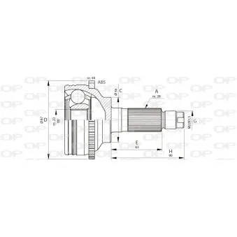 Embout de cardan avant (kit de réparation) OPEN PARTS OEM GD3622610A