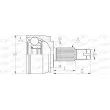 OPEN PARTS CVJ5708.10 - Embout de cardan avant (kit de réparation)