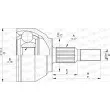 Embout de cardan avant (kit de réparation) OPEN PARTS [CVJ5756.10]