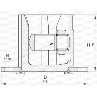 Embout de cardan avant (kit de réparation) OPEN PARTS CVJ5832.20 pour VOLKSWAGEN PASSAT 2.0 TDI - 163cv