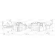 Arbre de transmission avant droit OPEN PARTS [DRS6017.00]