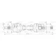 OPEN PARTS DRS6023.00 - Arbre de transmission avant gauche 