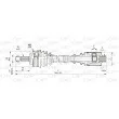 OPEN PARTS DRS6111.00 - Arbre de transmission avant droit 