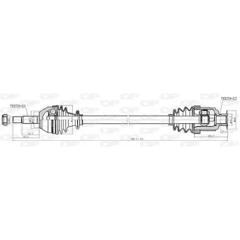 Arbre de transmission avant droit OPEN PARTS OEM 7701349939
