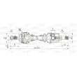 Arbre de transmission avant gauche OPEN PARTS [DRS6178.00]