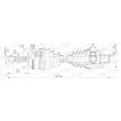 OPEN PARTS DRS6296.00 - Arbre de transmission avant droit 