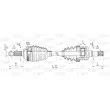 Arbre de transmission avant gauche OPEN PARTS [DRS6323.00]