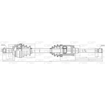 OPEN PARTS DRS6339.00 - Arbre de transmission avant droit 