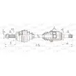Arbre de transmission avant gauche OPEN PARTS [DRS6340.00]