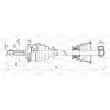 OPEN PARTS DRS6350.00 - Arbre de transmission avant gauche 