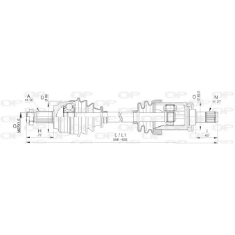 Arbre de transmission avant gauche OPEN PARTS OEM 31607529201