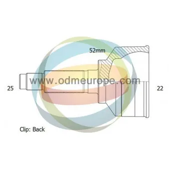 ODM-MULTIPARTS 12-060124 - Embout de cardan avant (kit de réparation)