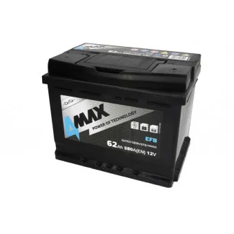 Batterie de démarrage Start & Stop 4MAX BAT62/580R/EFB/4MAX