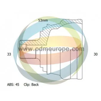 Embout de cardan avant (kit de réparation) ODM-MULTIPARTS OEM 8A0498099X